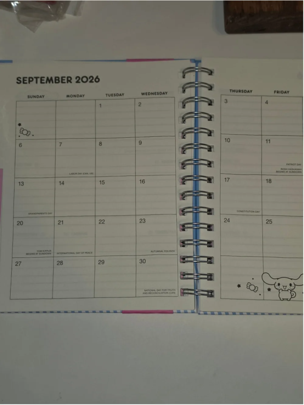NB-2490 Sanrio Cinnamoroll 17-Month Planner 2027 Hardback Licensed